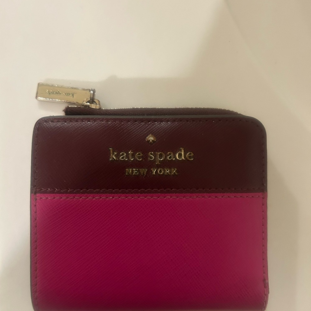 Kate Spade Fuchsia and Chocolate Wallet